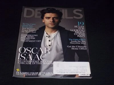 2015 APRIL DETAILS MAGAZINE - OSCAR ISAAC FRONT COVER - H 8942 - Image 1 of 2