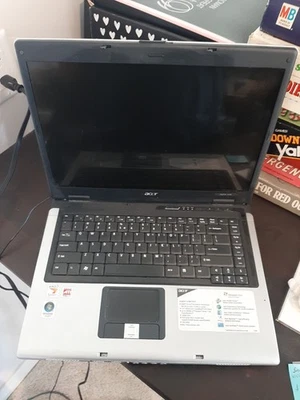 Acer Aspire 5100-3357 Series, AMD Turion 64, 15.4" LCD Screen, 120 GB, Powers Up - Image 1 of 4