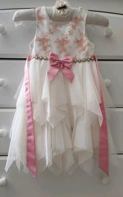 American Princess - Embroidered Floral Tulle Formal Dress  Size 4T- 3 layer - Image 1 of 4