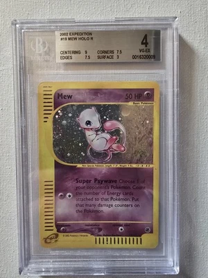 Pokemon Mew Expedition Holo Rare Card BGS 4 - Image 1 of 2