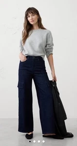 JEAN CARGO RECTOS DE TIRO ALTO Banana Republic para mujer Color: ENJUAGUE Tallas surtidas - Imagen 1 de 3