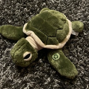 The Petting Zoo Plush/ stuff Sea Turtle - Made Of Recycled Material Soft Cute - Picture 1 of 10