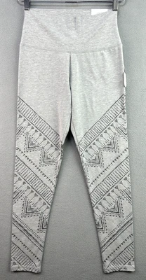 Aerie Offline Legging Medium Gray High Rise Chill Play Move Tribal Aztec - Image 1 of 4