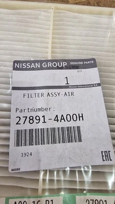 GENUINE NEW NISSAN PIXO AIR FILTER 27891-4A00H 2009 ONWARDS - Image 1 of 2