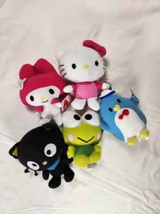 Hello Kitty Sanrio 5.5 Inch Plush Set Cute Good Condition With Tags 2011 Cartoon - Picture 1 of 16