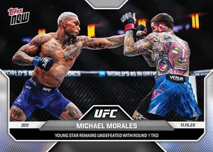 2025 Topps Now UFC #40 Michael Morales Sean Brady UFC 322 - Presale - Bild 1 von 2