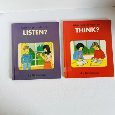 Vintage Children's Science lot of 2 What Happens When You Series Joy Richardson - Image 1 of 4
