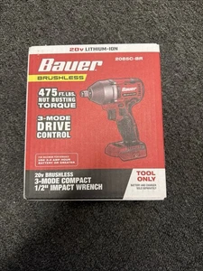 Bauer 20V 1/2” Impact Wrench- Tool Only 2085c-br FREE SHIPPING - Picture 1 of 1