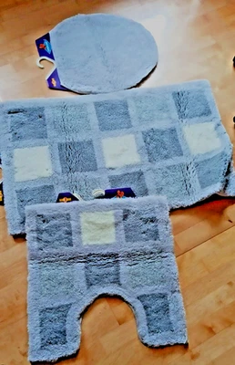 3 Teiliges Bad- Set Debby 60 cm x 100 cm Flanell - Bild 1 von 2