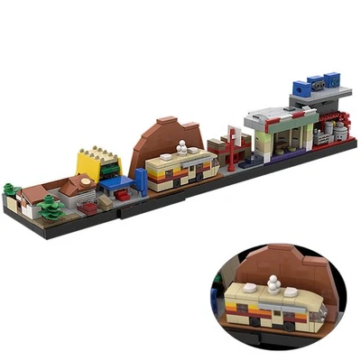 MOC Breaking Bad City Skyline Architecture Building Blocks Kids Education Toys - Image 1 of 4