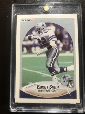 Emmitt Smith 1990 Fleer Update Football Card #U-40 XRC ROOKIE RC SP NICE!! HOF - Image 1 of 3