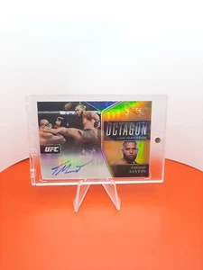 2021 Panini Select UFC Thiago Santos Octagon Signatures Gold /10 - Picture 1 of 6