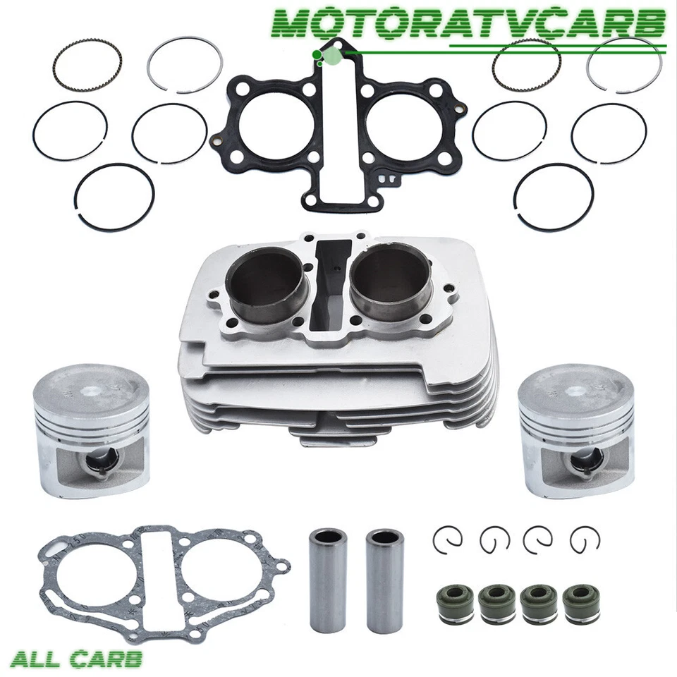 Kit de montaje de cilindro de motor con juntas de pistones para Honda Rebel 250 CMX250C Foto 1 de 4