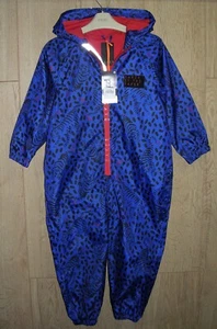 Ted Baker New Boys Blue Puddle Suit Hooded Jacket Coat Raincoat Age 5-6 116cm - Picture 1 of 5