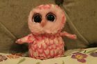 TY Beanie Boo Pinky the pink owl soft plush toy 14cm