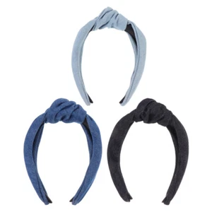 3pcs Cosmetic Hair Hoops Denim Cloth Hair Hoops Running Headband - Picture 1 of 12