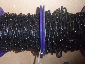 Heavy Duty, Black Japanned Steel Chain, 3mm, 4mm, 5mm & 6mm Dia. - Picture 1 of 1