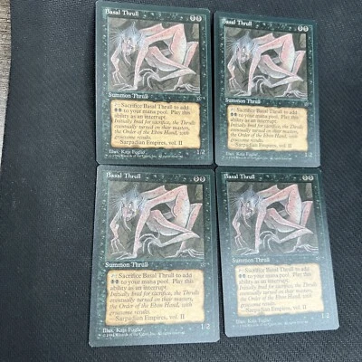 Basal Thrull MTG Fallen Empires Magic the Gathering Black Playset Foglio Art 4 - Image 1 of 4