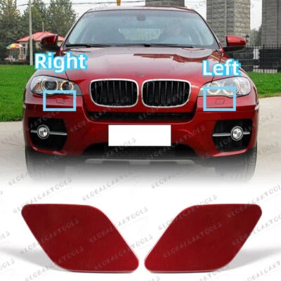 Cubierta de arandela de faros de parachoques para BMW X6 E71 2008 2009 2010 Foto 1 de 4