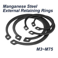 Zewnętrzny pierścień zatrzaskowy 3mm ~ 75mm Zacisk okrągły Stal manganowa Zewnętrzne pierścienie mocujące