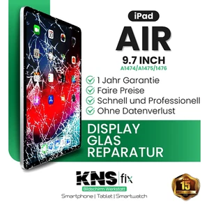 iPad Air 9.7" Display Reparatur ⭐ 24h Glas Austausch ✅Versichert & Garantie - Bild 1 von 6