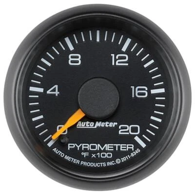 AutoMeter GAUGE, PIRÓMETRO (EGT), 2 1/16", 2000 grados F, MOTOR PASO A PASO, GM FA* Foto 1 de 4