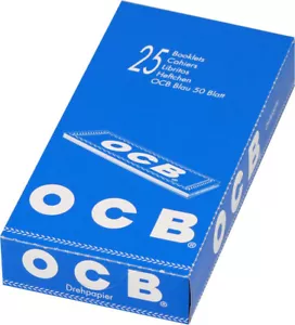 OCB Blättchen Blau Kurz - Rolling Papers - Drehpapier - 50 Heftchen a 50 Blatt - Bild 1 von 1