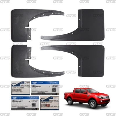 For Ford Ranger XLT Wildtrak 2012 - '14 Set Front Rear Mud Flap Splash Guard - Image 1 of 4