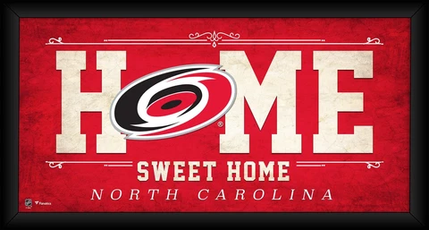 Carolina Hurricanes Framed 10" x 20" Home Sweet Home Collage Cover