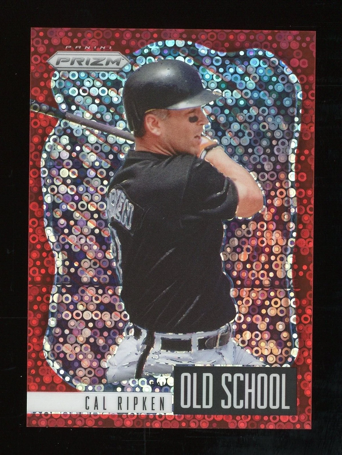 2021 Panini Prizm Old School Red Donut Circles Prizm Cal Ripken Jr. 6/99 ORIOLES