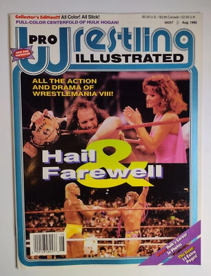 Pro Wrestling Illustrated August 1992 Magazine Collectors Edition WWF PWI - Image 1 of 2