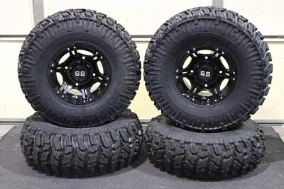POLARIS RZR 900 S 27" COYOTE ATV TIRE & VIPER BLK WHEEL KIT POL10K - Image 1 of 4