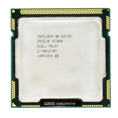 Intel Xeon X3430 2.40 GHz 4 Cores 8 MB 2.5 GT/s LGA1156 SLBLJ CPU Processor - Image 1 of 4