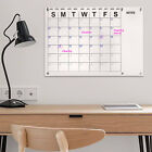 23"x16" Acrylic Wall Calendar Chalkboard Reusable Dry Erase Board Monthly Plan
