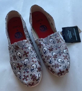 Tom's X Print Gonzalez Glow Skull Shoes New 7.5 - Picture 1 of 6