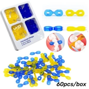 60pcs Dental Elastic Rubber Fixing Wedges Matrix Matrices Dam Composite Material - Picture 1 of 19