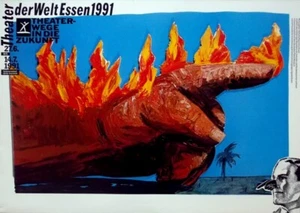HEINZ EDELMANN - 1991 - Plakat - Theater der Welt - Essen - Poster - A - Bild 1 von 1