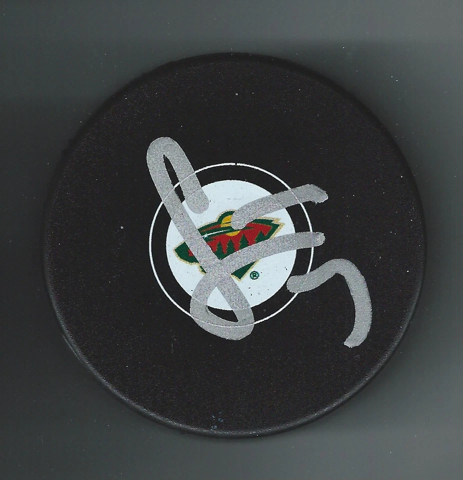 Chris Stewart Firmado Minnesota Wild Puck Foto 1 de 1