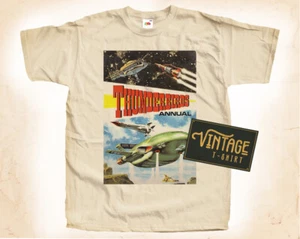 Thunderbirds T SHIRT Tee Poster Vintage Natural Shirt sizes S - 5XL - Picture 1 of 2