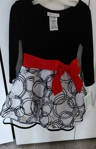 Bonnie Jean Christmas Holiday Pageant  Dress. 3T NWT Toddler 3 skirt layer. - Picture 1 of 7