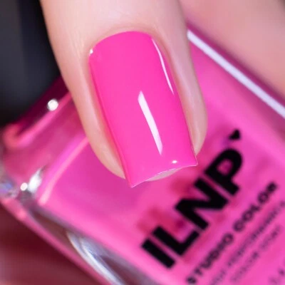ILNP Pixel Pink - Vivid Pink Cream Studio Color Nail Polish - Image 1 of 4