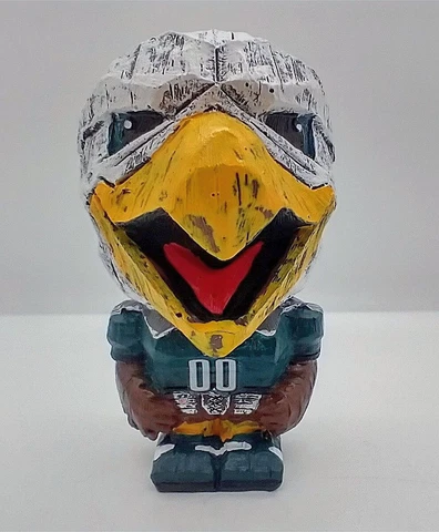 RARE & HTF - Philadelphia Eagles EEKEEZ - SWOOP - Tiki Mascot - Licensed FIGURE Cover