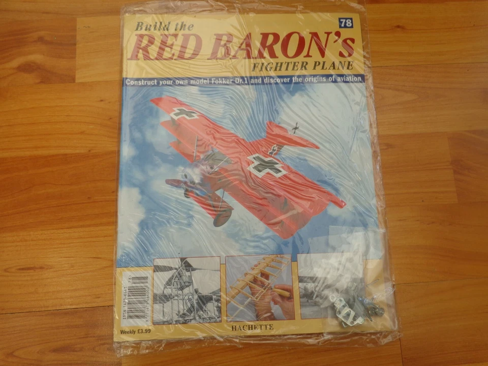 1/8 Hachette Costruzione The Red Barone Fokker DR1 WW1 Fighter Problema 78 Inc - Immagine 1 di 1
