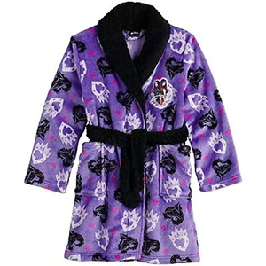 Descendants Girl's Plush Fleece Faux Sherpa Purple Bathrobe Size 4 - Picture 1 of 1