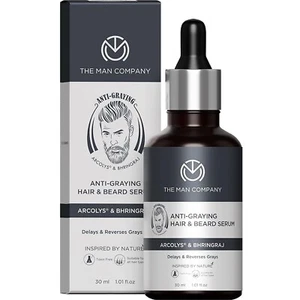The Man Company Anti-Graying Hair & Beard Serum for Men Enriched with Bhringraj  - Picture 1 of 5