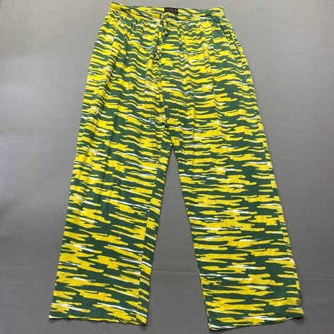 Vintage Green Bay Packers Pants Mens Medium Green Lounge Pajamas Parachute Cover