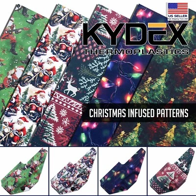 HOLSTERSMITH Infused KYDEX® Sheet - Christmas­ Camo Series - (Multiple Sizes Available)