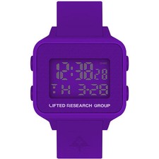 LRG Lifted Research Group lila Digital LCD Baum Suche Watch New in Box