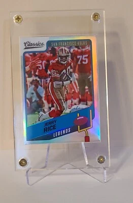 Jerry Rice - REFRACTOR PLATA CROMO CLÁSICO 2021 Foto 1 de 2