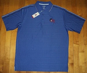 ICELANDIC OPEN NWT Desert Dry Extra Lite Embroidered Blue Golf Shirt Size XL - Picture 1 of 3